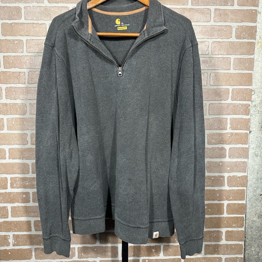 Carharrtt Relaxed Fit Mens XL Quarter-zip Elbow Padded